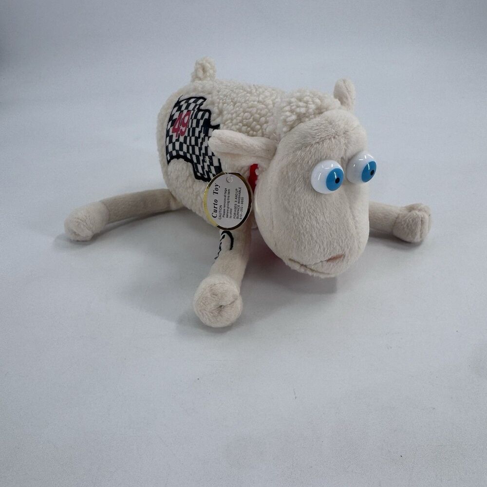 2000 #49 Brent Sherman Nascar Serta Mattress Counting Sheep Lamb Plush Stuffed